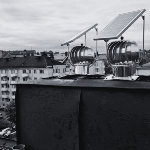 Skorstensförlängare. Solcell aspiromatic
